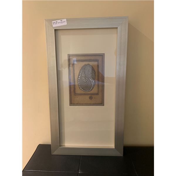 Framed Fossil-Type Artwork by Carolyn Kinder