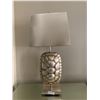 Image 1 : Unique Metallic Silver Tortoise Shell Lamp