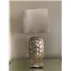 Image 1 : Unique Metallic Silver Tortoise Shell Lamp