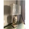 Image 2 : Unique Metallic Silver Tortoise Shell Lamp