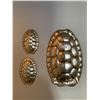 Image 1 : 3 x Gold/Metallic Painted Tortoise Shells
