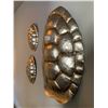Image 2 : 3 x Gold/Metallic Painted Tortoise Shells