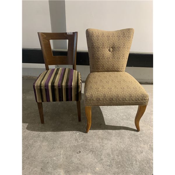 2 x Upholstered Accent Chairs