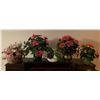 Image 1 : Assortment of Potted Artificial Flowers