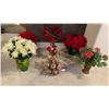 Image 1 : Large Assortment of Potted Artificial Flowers