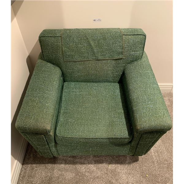 Armchair Sofa - Green Tweed