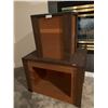 Image 1 : 1 x Mirror Top Wooden Bedside Table And 1 x Wooden End Table