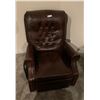 Image 1 : Brown Leather Reclining Armchair