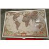 Image 4 : String Artwork & Laminated National Geographic World Map