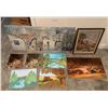 Image 1 : Large Assortment of Artwork - Framed Needlepoint, Prints, & Paintings