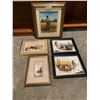 Image 1 : Assorted Artwork - 3 x Original Paintings & 2 x Prints - Framed