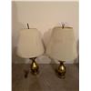 Image 1 : 2 x Brass Colored Lamps