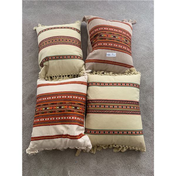 4 x Ukrainian Embroidery Pillows