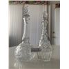 Image 1 : 2 x Crystal Wine Decanters