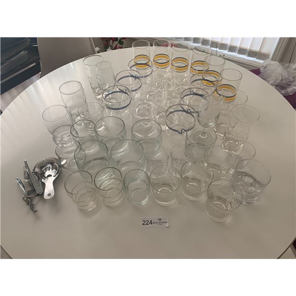 Assorted Glassware (Some Plastic)