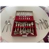 Image 2 : Assorted Stainless Steel & Electroplate Cutlery Set w/ Felt Lined Case
