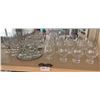 Image 1 : 5 x Champagne Flutes, 6 x Champagne Saucers w/ Tray, & 9 x Brandy Snifters