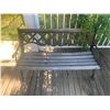 Image 1 : Metal-Framed Wooden Bench