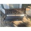 Image 1 : Metal-Framed Wooden Bench