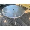 Image 1 : Round Outdoor Glass Top Table