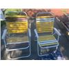 Image 2 : 2 x Folding Metal Chairs w/ Cushions