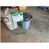 Image 1 : Two-Tier Shoe Rack, 2 x Rubbermaid Garbage Bins, & Garbage Bag Holders
