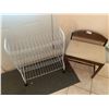 Image 1 : Small Bench and Metal Shoe Rack