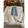 Image 2 : 3 x Men's and 1 x Women's Ukrainian Embroidered Shirts - Size Unknown