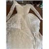 Image 2 : Vintage Lace Bridal Dress - Size Unknown