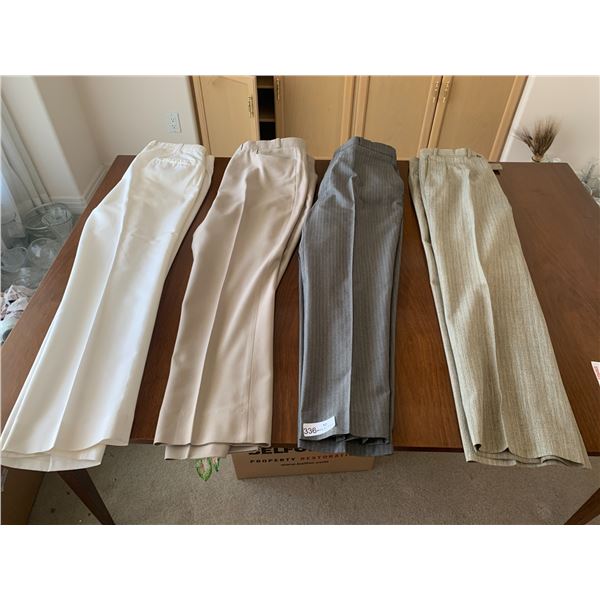 4 x Men's Formal Pants - Sizes Unknown