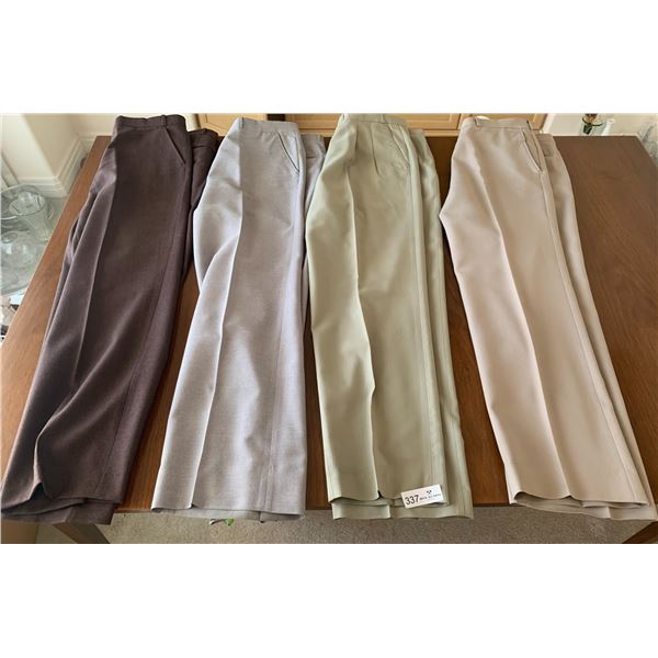 4 x Men's Formal Pants - Sizes Unknown