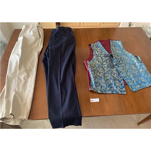 2 x Men's Formal Pants and Vest