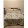 Image 1 : Double Bed w/ Headboard, Box Spring, and Beautyrest Hybrid Mattress