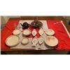 Image 1 : Canadian Flag, Assorted Ceramic Plates and Bowls, and More!