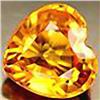 Image 1 : 4mm RARE Yellow Sapphire Songea Heart VVS RETAIL $350 (GEM-4592R)