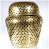Image 3 : Burmese Black Gilded Laquerware Owl Canister (CLB-048)