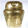 Image 4 : Burmese Black Gilded Laquerware Owl Canister (CLB-048)