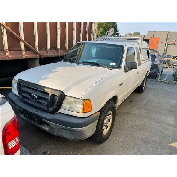 2004 FORD RANGER, 2 DR PU, WHITE, VIN# 1F7ZR44U04PA19680