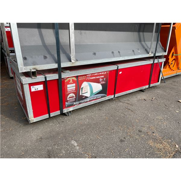 GOLDEN MOUNT PE FABRIC BUILDING H12' X L30' X W20' UV PROTECTION, LEAK RESISTANT, FIRE RETARDANT AND