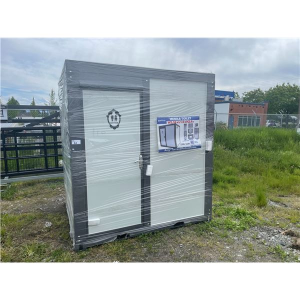 NEW BASTONE LOCKING PORTABLE MOBILE SINGLE TOILET BATHHOUSE, WITH ONE TOILET, SHOWER