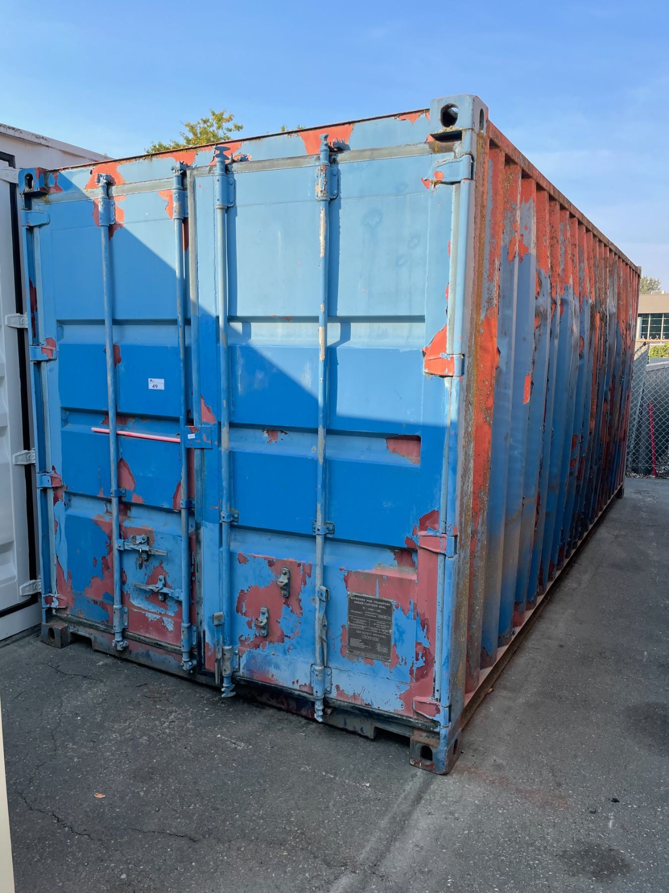*H/T* *W* 1994 BLUE MU20-2001-T1 20' SEA CONTAINER 67,200LBS CAPACITY ...