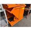 Image 1 : GREATBEAR ORANGE METAL INDUSTRIAL FORKLIFT DUMP BIN W43" X D40" X H40"