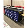 Image 2 : BLUE STEELMAN 20 DRAWER WORKBENCH H36" X W88" X D24" WITH ANTI-SLIP LINING