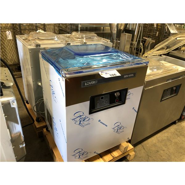 LOVERO SBV-600L STAINLESS STEEL SINGLE COMMERCIAL VACUUM SEALER