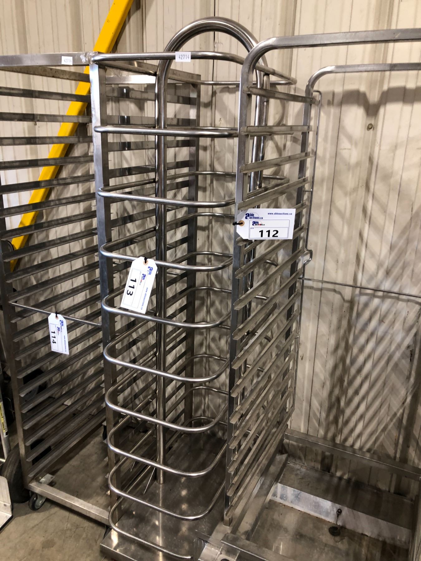 10 TIER STAINLESS STEEL MOBILE COMMERCIAL FOOD DRYING / CURING RACK