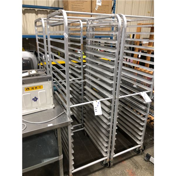 20 TRAY ALUMINUM MOBILE COMMERCIAL BAKERS RACK