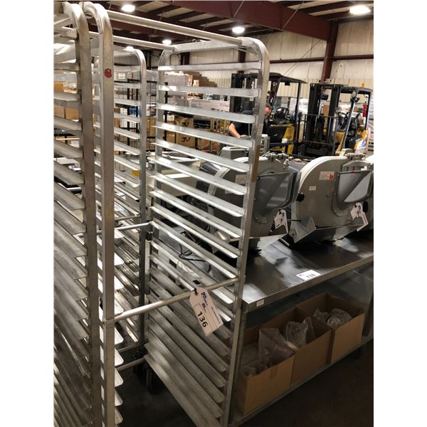 20 TRAY ALUMINUM MOBILE COMMERCIAL BAKERS RACK
