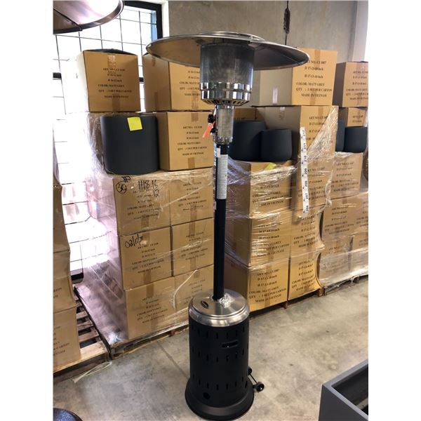 PARAMOUNT L10-SS-BK P BLACK / STAINLESS STEEL PROPANE OUTDOOR PATIO HEATER