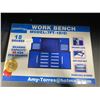 Image 2 : BLUE STEELMAN 18 DRAWER WORKBENCH H67" X W87" X D23" WITH HUTCH,