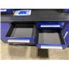 Image 3 : BLUE STEELMAN 18 DRAWER WORKBENCH H67" X W87" X D23" WITH HUTCH,